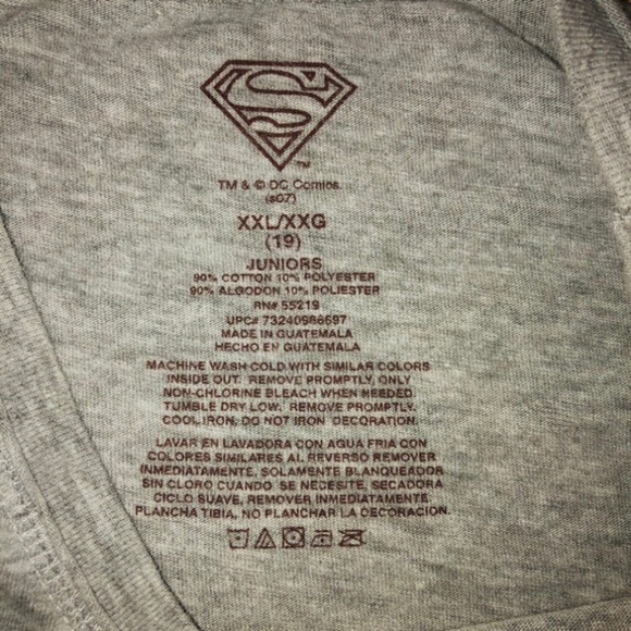 DC Comics Supergirl “Super Hot” Tee, Juniors Sz XXL - Picture 9 of 11